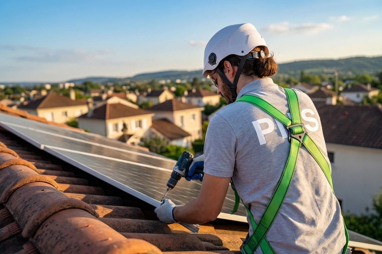 Installation de panneaux solaires en toiture à Lens